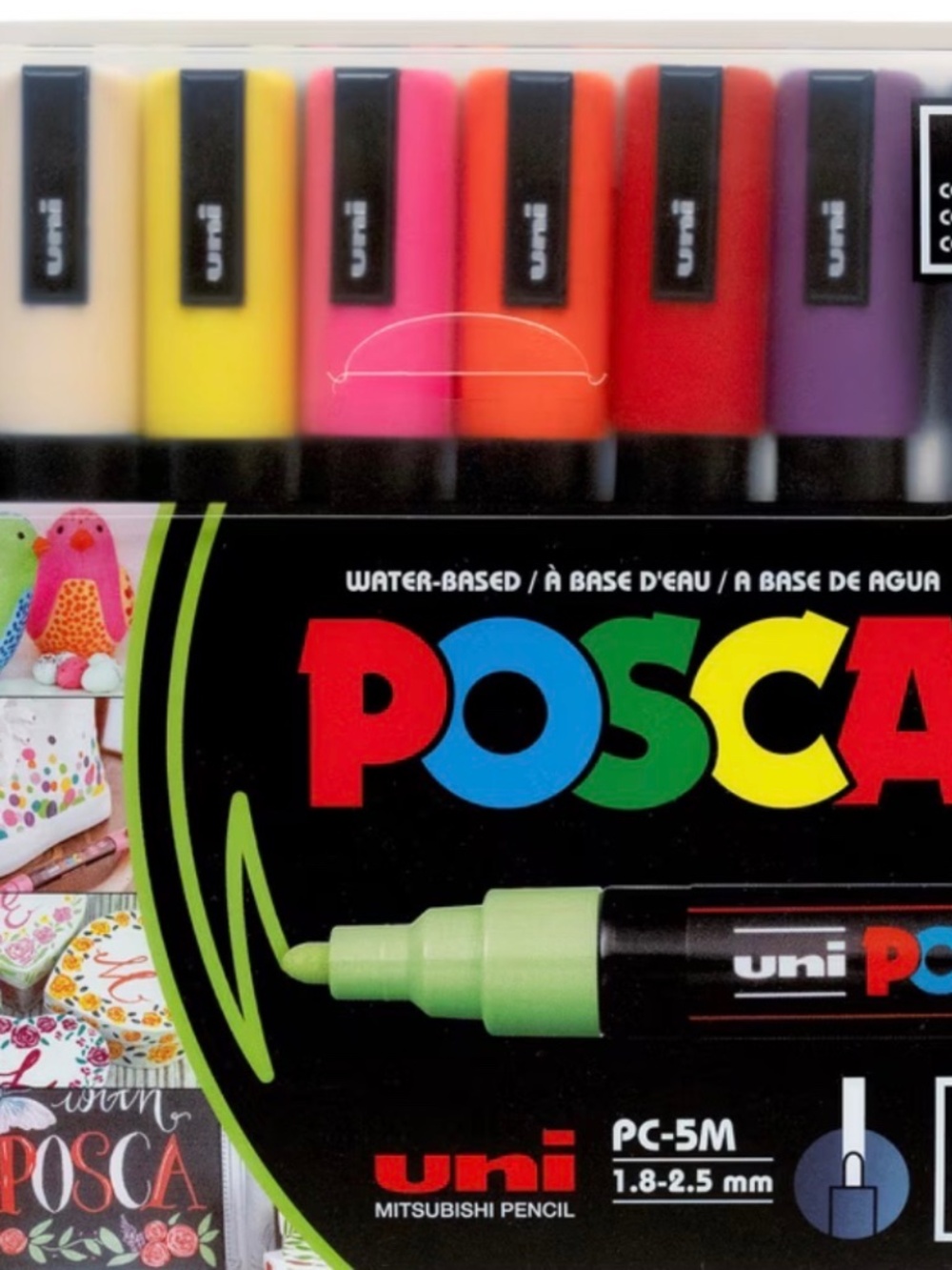 POSCA® PC-5M Water-Based Paint Markers, Medium Reversible Tip (1.8–2.5 mm), 16 C